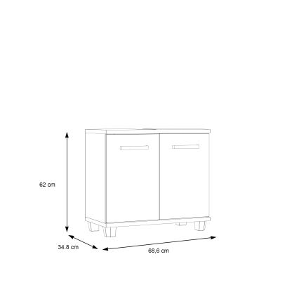 Vonios spintelė VENOM antracitas/ruda
