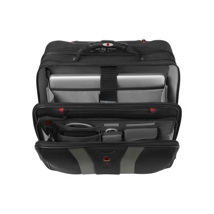 Wenger - Kelioninis bagažas ant ratų 29 l + nešiojamojo kompiuterio dėklas 15,6" Granada juoda