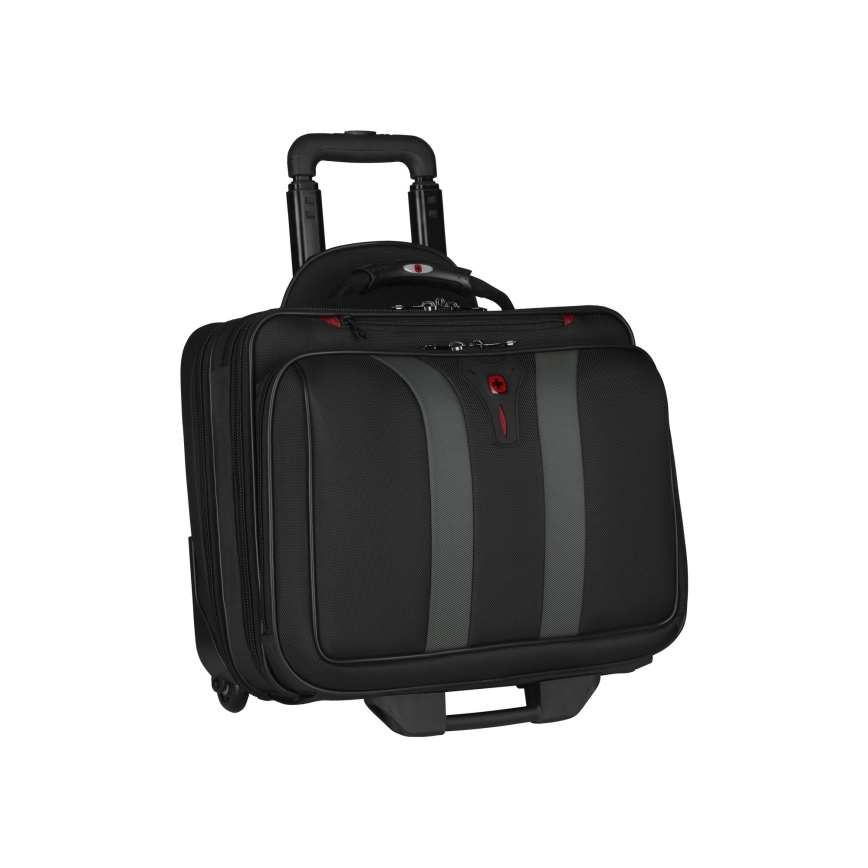 Wenger - Kelioninis bagažas ant ratų 29 l + nešiojamojo kompiuterio dėklas 15,6" Granada juoda