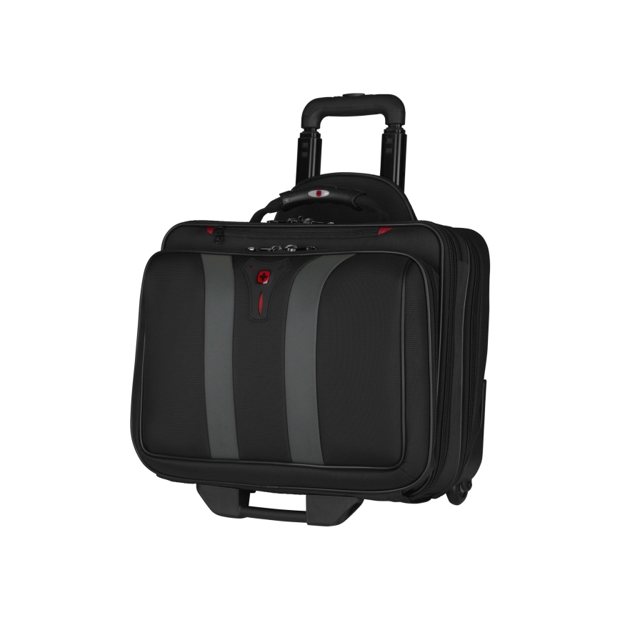 Wenger - Kelioninis bagažas ant ratų 29 l + nešiojamojo kompiuterio dėklas 15,6" Granada juoda