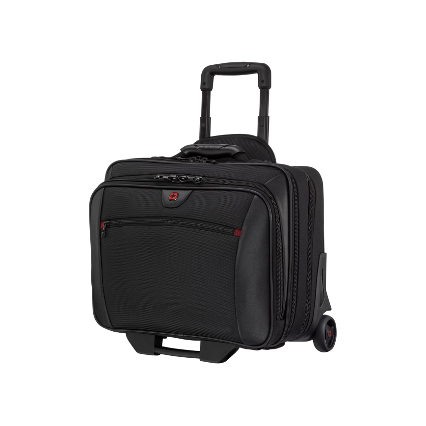 Wenger - Kelioninis lagaminas ant ratuku 23 l 17" + nešiojamojo kompiuterio krepšys 15,4" Potomac juoda