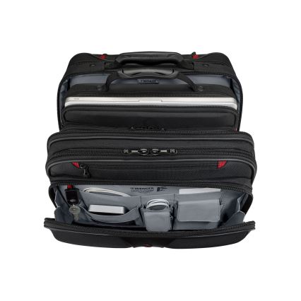 Wenger - Kelioninis lagaminas ant ratuku 25 l 17" + nešiojamojo kompiuterio krepšys 15,6" Patriot juoda