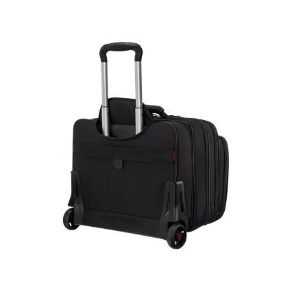 Wenger - Kelioninis lagaminas ant ratuku 25 l 17" + nešiojamojo kompiuterio krepšys 15,6" Patriot juoda