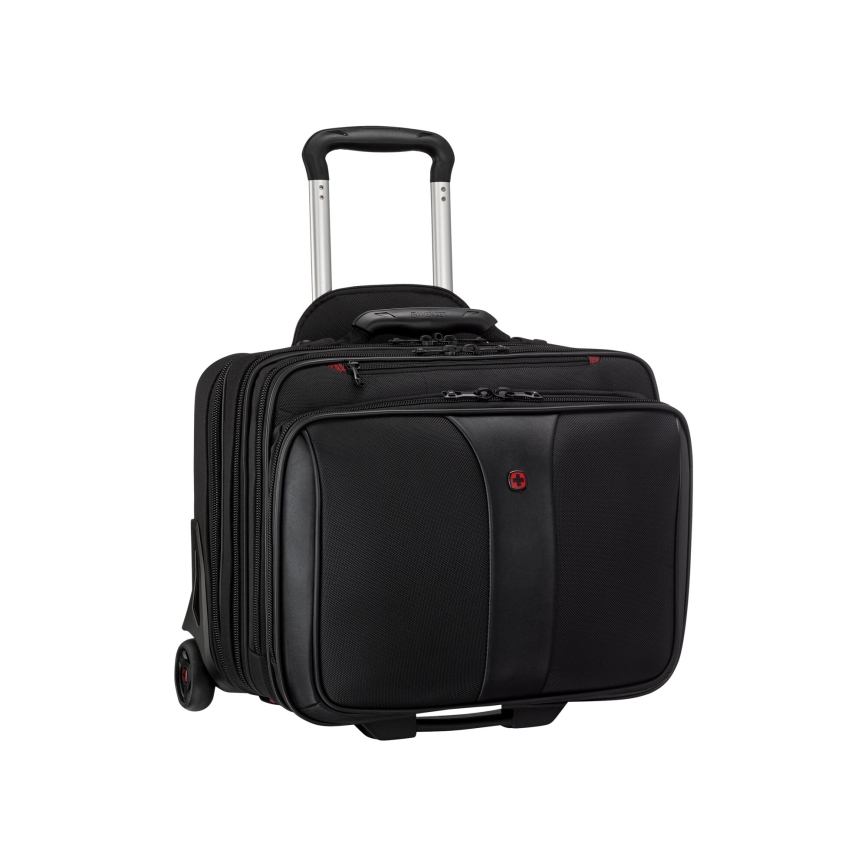 Wenger - Kelioninis lagaminas ant ratuku 25 l 17" + nešiojamojo kompiuterio krepšys 15,6" Patriot juoda