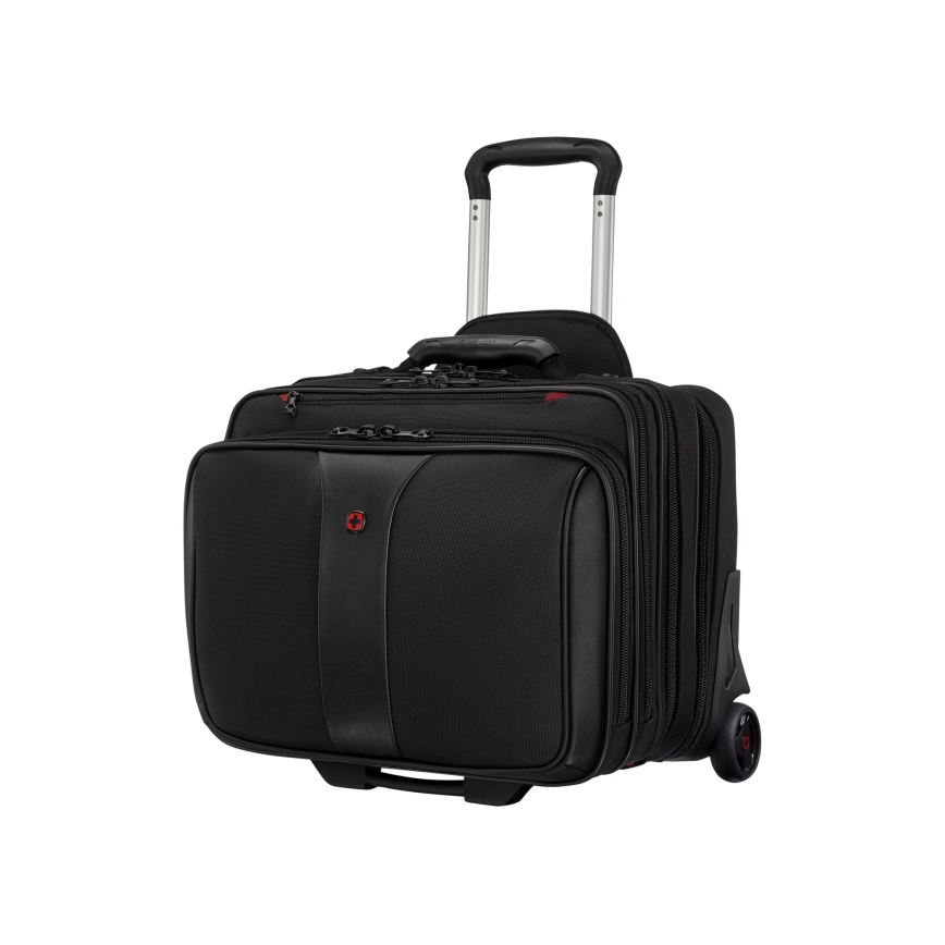Wenger - Kelioninis lagaminas ant ratuku 25 l 17" + nešiojamojo kompiuterio krepšys 15,6" Patriot juoda