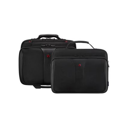 Wenger - Kelioninis lagaminas ant ratuku 25 l 17" + nešiojamojo kompiuterio krepšys 15,6" Patriot juoda