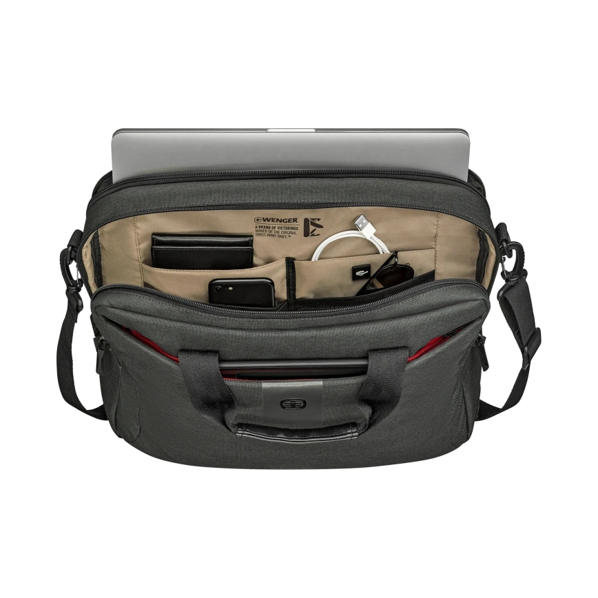 Wenger - Krepšys nešiojamam kompiuteriui 15 l 16" su kišene planšetei 10" MX ECO Brief pilka