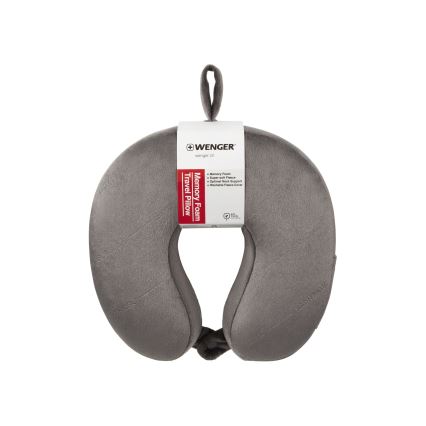 Wenger - Memory foam travel pillow pilka