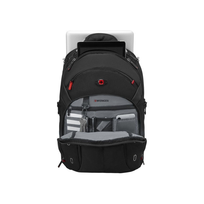 Wenger - Nešiojamojo kompiuterio kuprinė 20 l 15" su kišene planšetei 10" Gigabyte juoda