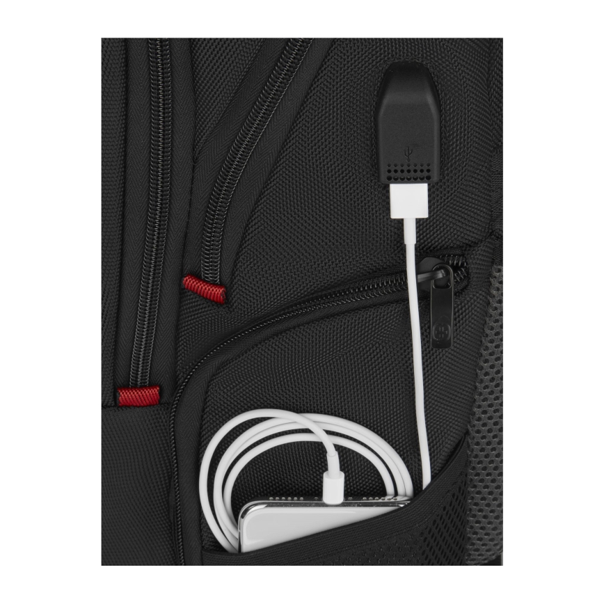 Wenger - Nešiojamojo kompiuterio kuprinė 25 l 16" su kišene planšetei 10" Pegasus Deluxe juoda