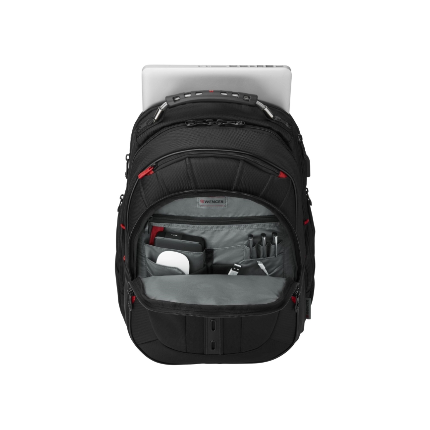 Wenger - Nešiojamojo kompiuterio kuprinė 25 l 16" su kišene planšetei 10" Pegasus Deluxe juoda