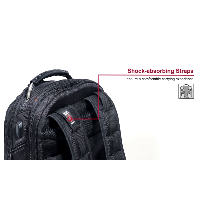 Wenger - Nešiojamojo kompiuterio kuprinė 26 l 17" su kišene planšetei 10" Ibex Ballistic Deluxe