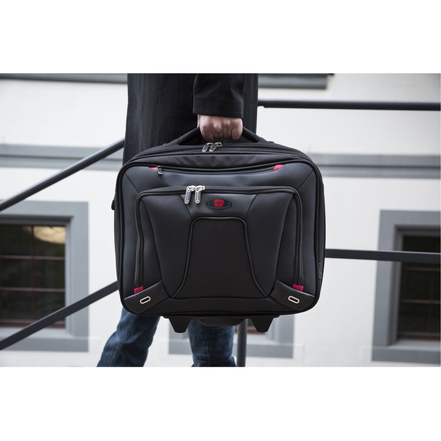 Wenger - Verslo lagaminas ant ratų 20 l 16" Transfer juoda