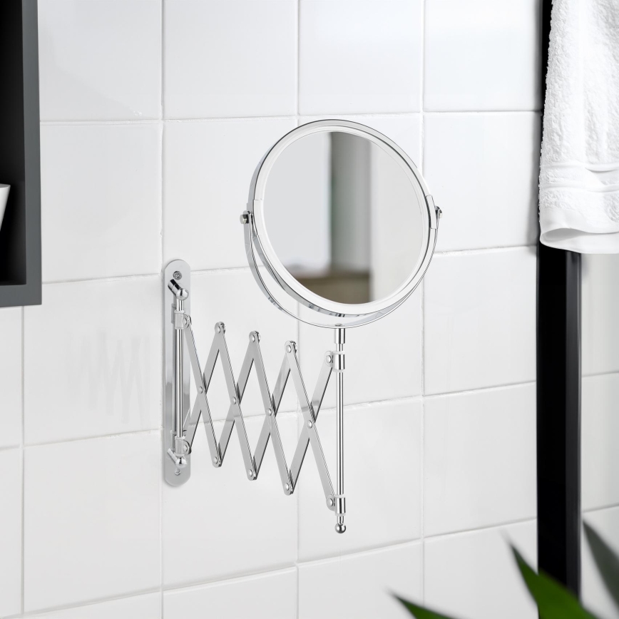 WENKO 15165100 - Kosmetinis veidrodis EXCLUSIVE 19x38,5 cm blizgus chromas