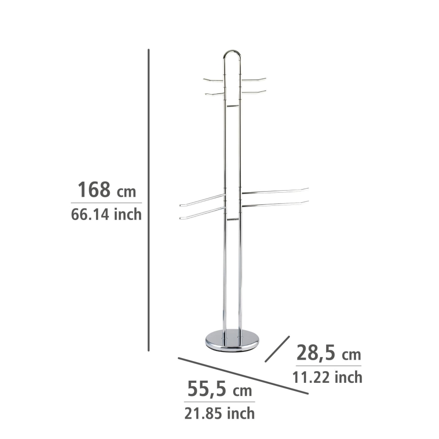 WENKO 15581100 - Rankšluosčių stovas PALERMO 55,5x168 cm blizgus chromas