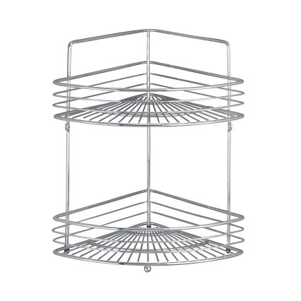 WENKO 16821100 - Kampinė lentyna MILANO 31,5 x 37 cm, blizgus chromas