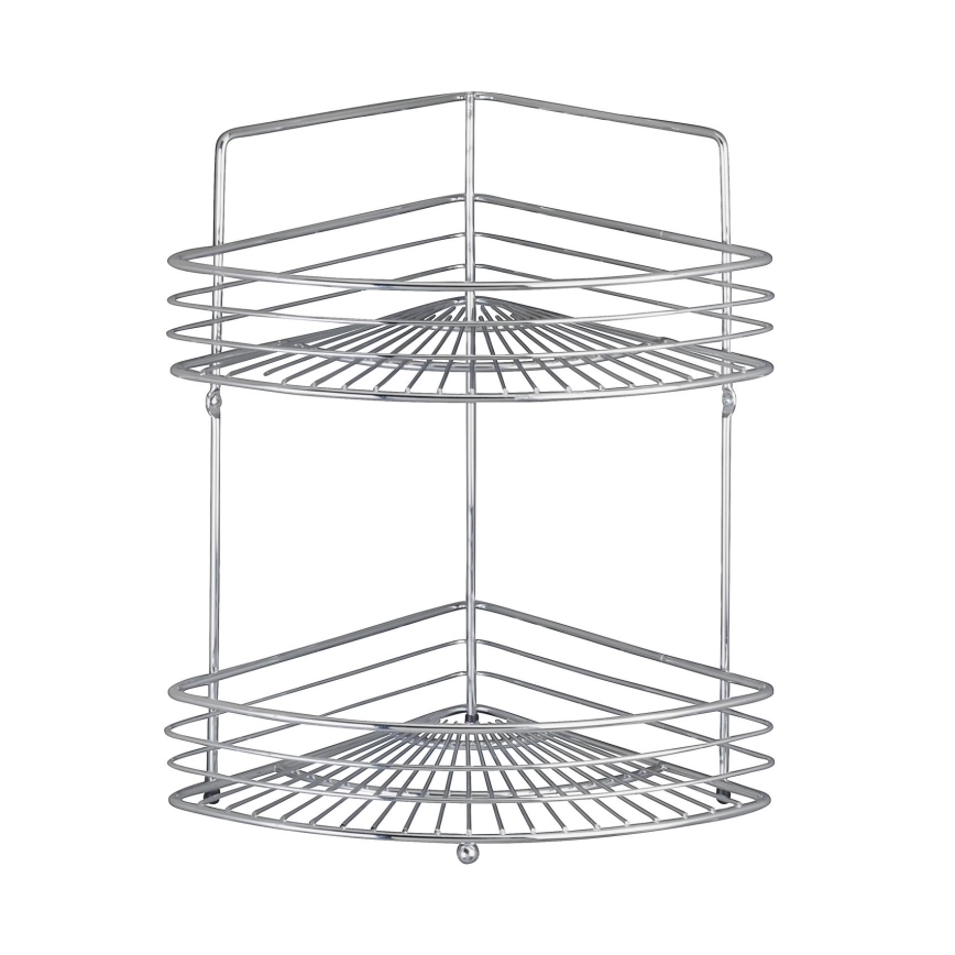 WENKO 16821100 - Kampinė lentyna MILANO 31,5 x 37 cm, blizgus chromas