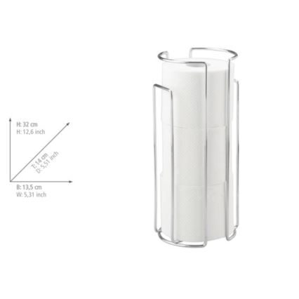 WENKO 16825100 - Tualetinio popieriaus laikiklis MILANO 13,5x32 cm, blizgus chromas