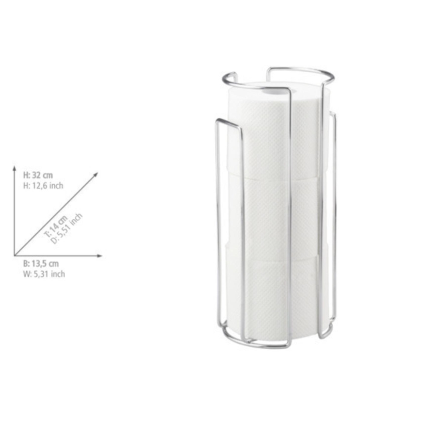 WENKO 16825100 - Tualetinio popieriaus laikiklis MILANO 13,5x32 cm, blizgus chromas