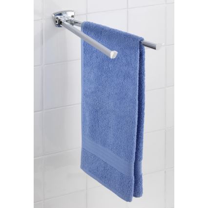 WENKO 17875100 - Rankšluosčių laikiklis BASIC 42x8 cm, nerūdijančio plieno, sidabro spalvos