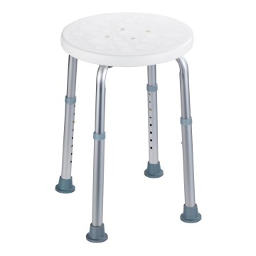 WENKO 1792921100-Taburetė SECURA 45,5x45,5 cm balta/sidabrinė/pilka