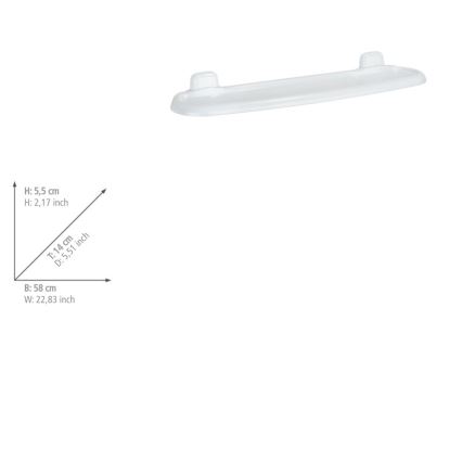 WENKO 17943100 - Lentyna PURE 58x14 cm balta