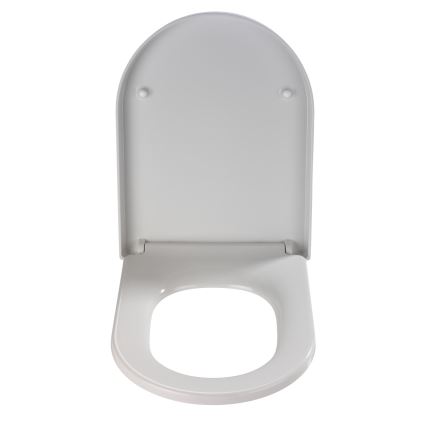 WENKO 18396100-WC tualeto sėdynė PALMA 46,5x35,7 cm balta/sidabrinė