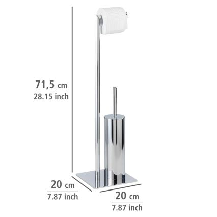 WENKO 18562100 - RECCO WC šepetys 20x71,5 cm blizgus chromas