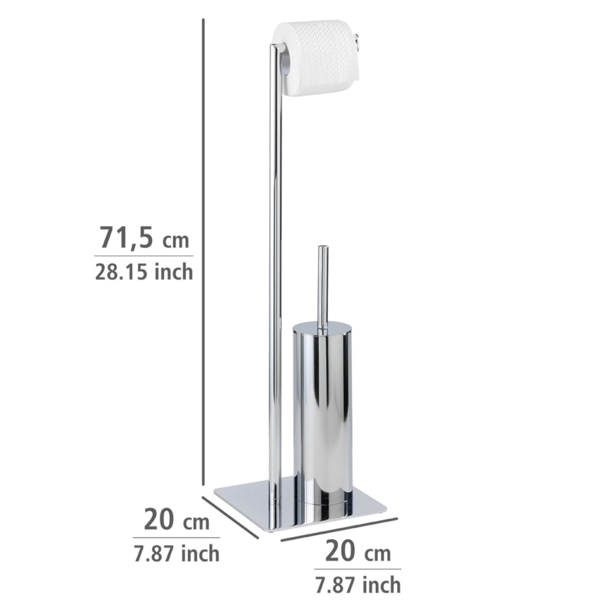 WENKO 18562100 - RECCO WC šepetys 20x71,5 cm blizgus chromas