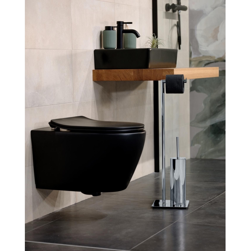WENKO 18562100 - RECCO WC šepetys 20x71,5 cm blizgus chromas
