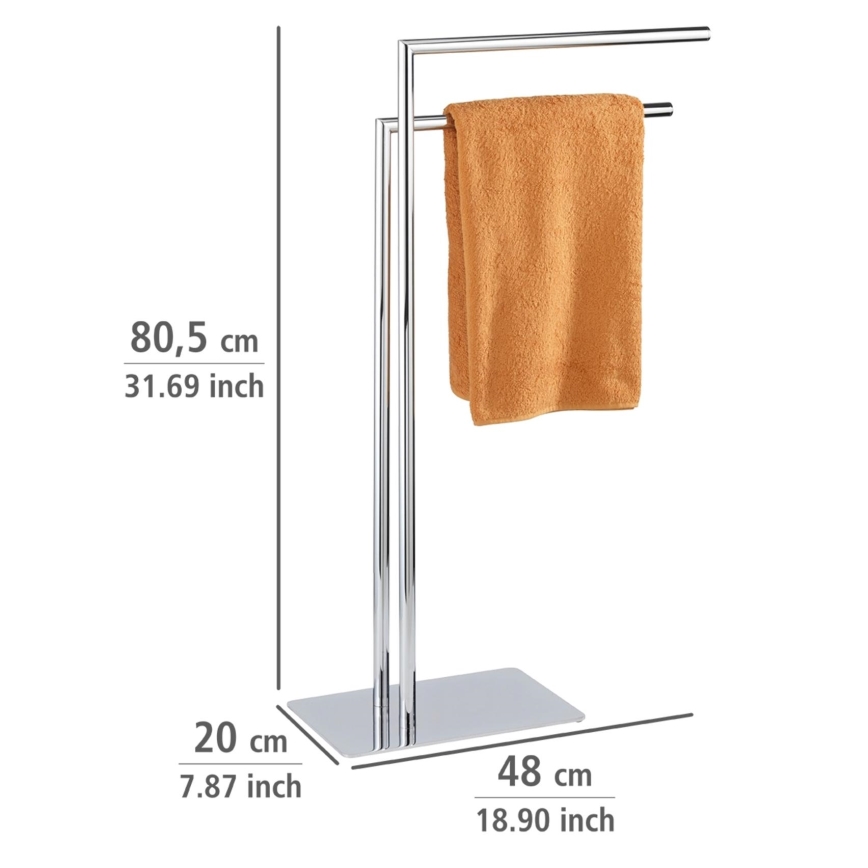WENKO 18563100 - Rankšluosčių stovas RECCO 48x80,5 cm blizgus chromas