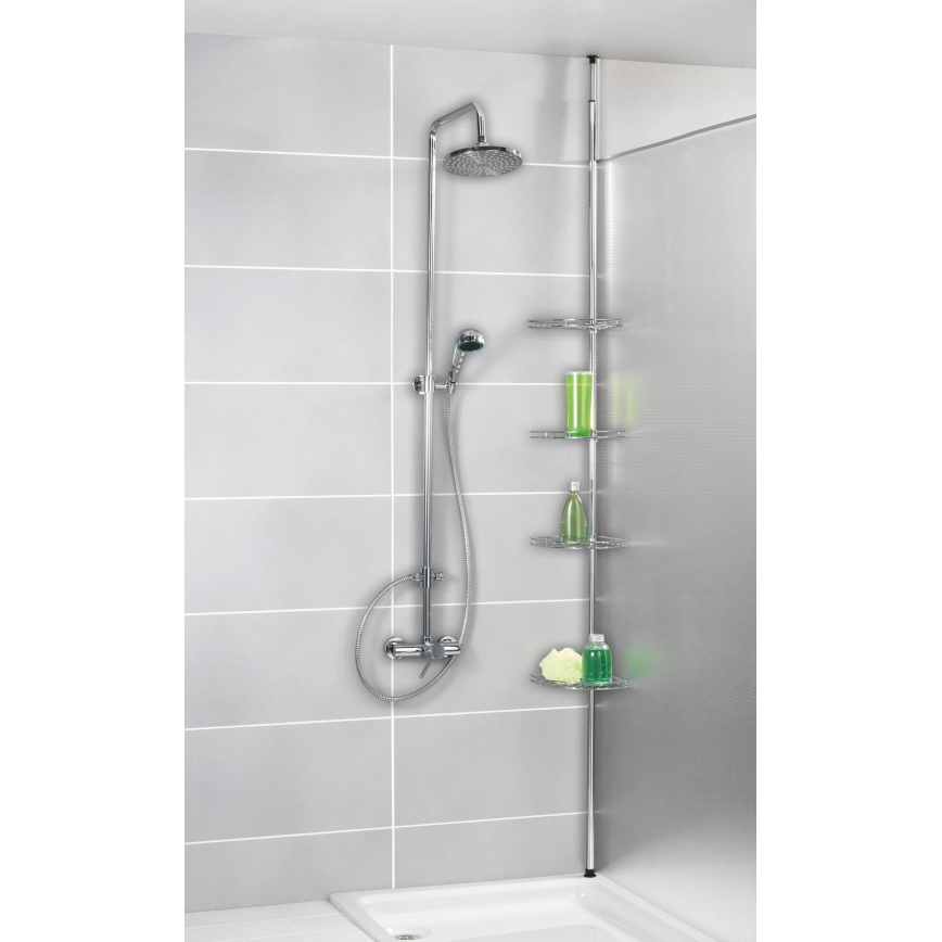 WENKO 18596100-Kampinis elementas PREA 28x200 cm nerūdijančio plieno/blizgus chromas