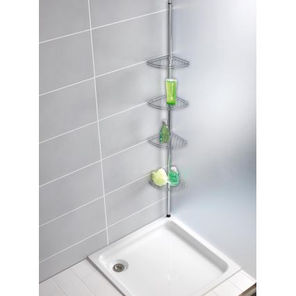 WENKO 18596100-Kampinis elementas PREA 28x200 cm nerūdijančio plieno/blizgus chromas