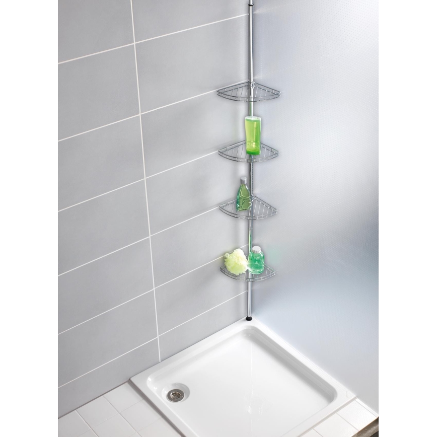 WENKO 18596100-Kampinis elementas PREA 28x200 cm nerūdijančio plieno/blizgus chromas