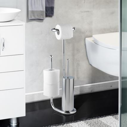 WENKO 18730100 - WC šepetys UNIVERSALO 20x62,5 cm blizgus chromas