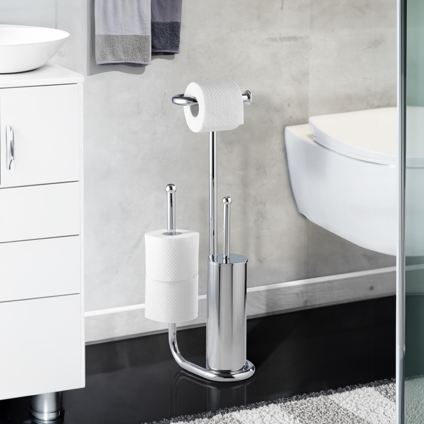 WENKO 18730100 - WC šepetys UNIVERSALO 20x62,5 cm blizgus chromas