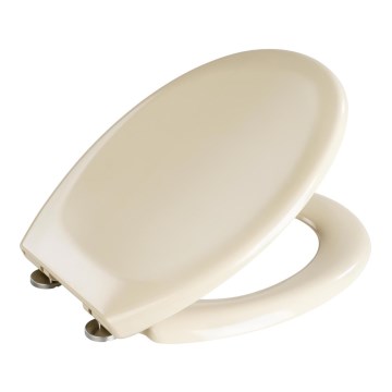 WENKO 18760100-WC tualeto sėdynė OTTANA 37,5x44,5 cm smėlio spalvos/sidabrinė