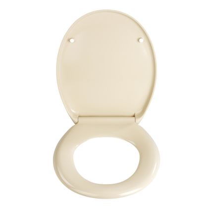 WENKO 18760100-WC tualeto sėdynė OTTANA 37,5x44,5 cm smėlio spalvos/sidabrinė