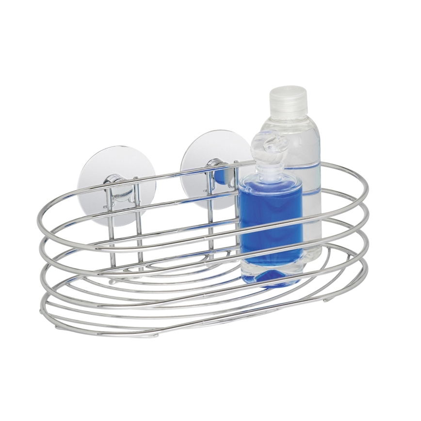 WENKO 18775100- Lentyna TURBO-LOC, apvali, plieninė, 23,5x13,5 cm, blizgus chromas