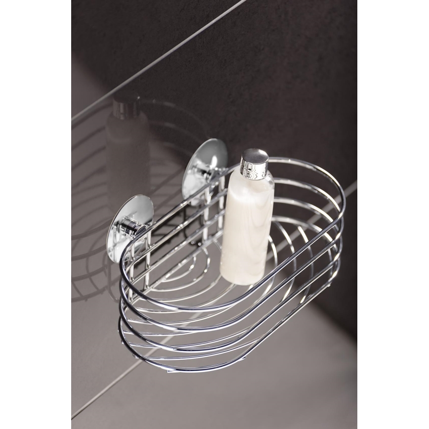 WENKO 18775100-Lentyna TURBO-LOC iš apvalaus plieno 23,5x13,5 cm blizgus chromas