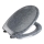 WENKO 18902100-WC tualeto sėdynė OTTANA 44,5x37,5 cm granitinė/pilka/sidabrinė