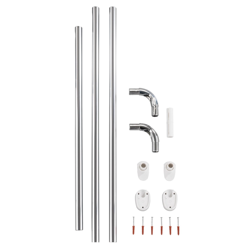 WENKO 19218100 - UNIVERSAL strypas 2,5x2,5 cm chromas/baltas