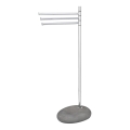 WENKO 19493100 - Rankšluosčių stovas PEBBLE STONE 38x84 cm, blizgus chromas/pilka