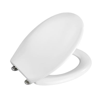 WENKO 19539100-WC sėdynė VIGONE 37,5x45 cm balta/sidabrinė
