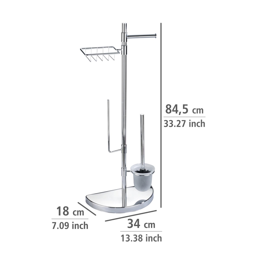 WENKO 196022500 - Tualeto centras SPACE MARVEL 34x84,5 cm sidabrinė/satininė
