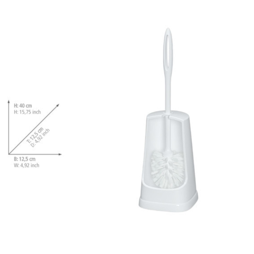 WENKO 19607100 - Tualeto šepetys SIMPLE 12,5x40 cm baltas