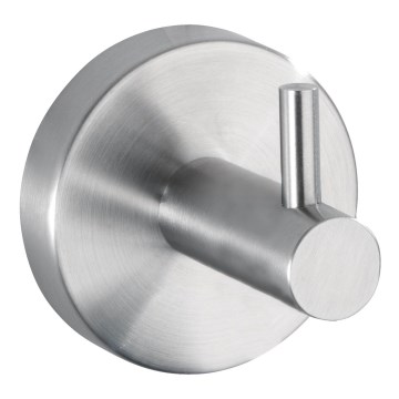 WENKO 19621100 - Kabliukas BOSIO MATT 5,5x5,5 cm iš nerūdijančio plieno/sidabro spalvos