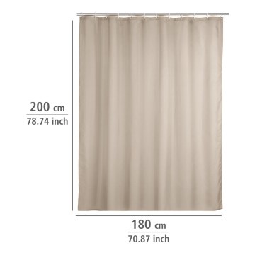 WENKO 20045100 - Dušo užuolaida 180x200 cm smėlinė