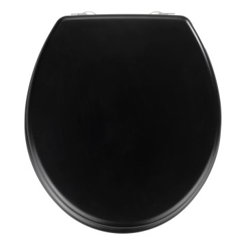 WENKO 20077100-WC PRIMA tualeto sėdynė 37x41 cm juoda/sidabrinė