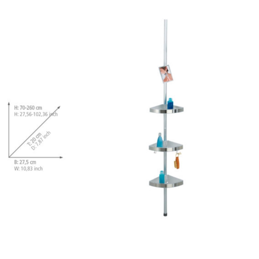 WENKO 20349100-Kampinis elementas PREMIUM 27,5x260 cm satinuotas